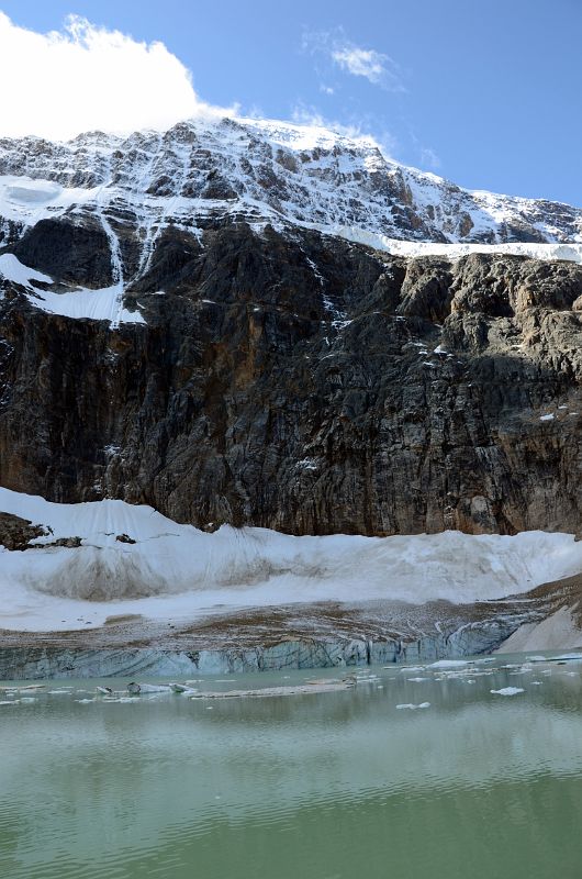 14 Mount Edith Cavell Towers Over Cavell Glacier and Cavell Pond